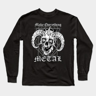 FACEBONES: Make Everything Metal Long Sleeve T-Shirt